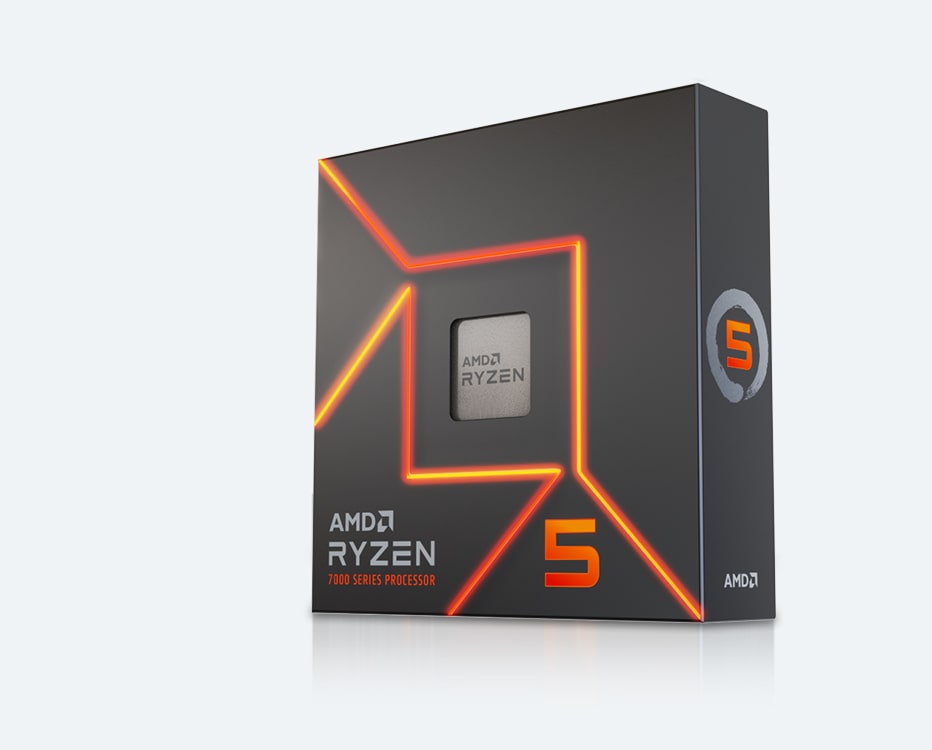 Verpackter AMD Ryzen 5 Prozessor der 7000er Serie