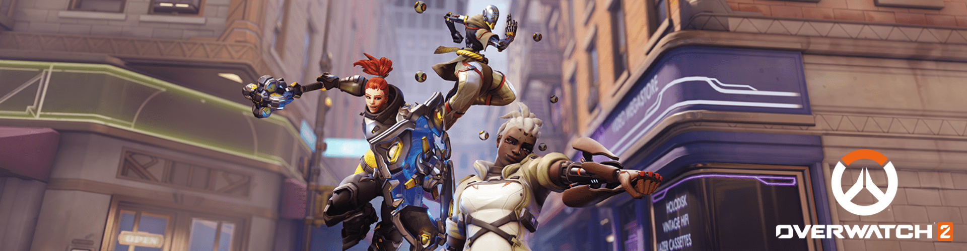 Drei Charaktere aus Overwatch 2 werden in Aktion gezeigt